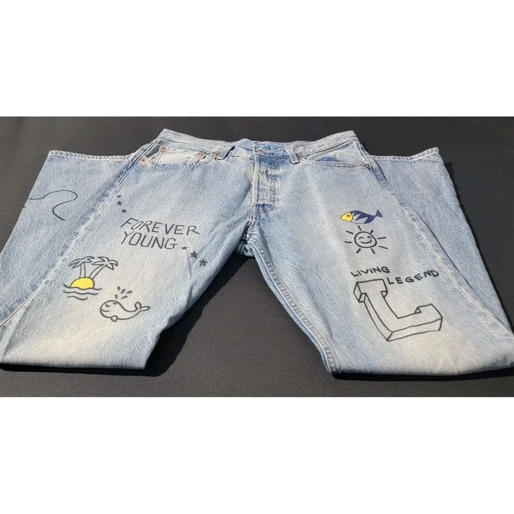 Levi's Premium 501 '93‎ Straight Jeans Young Legend Men's 31X32